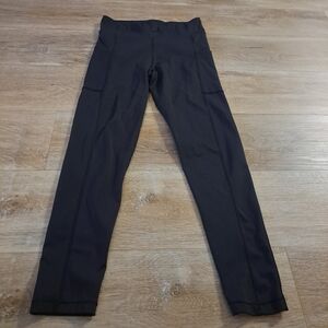 Aeropostale Black Leggings Side Pockets Women's Size Medium